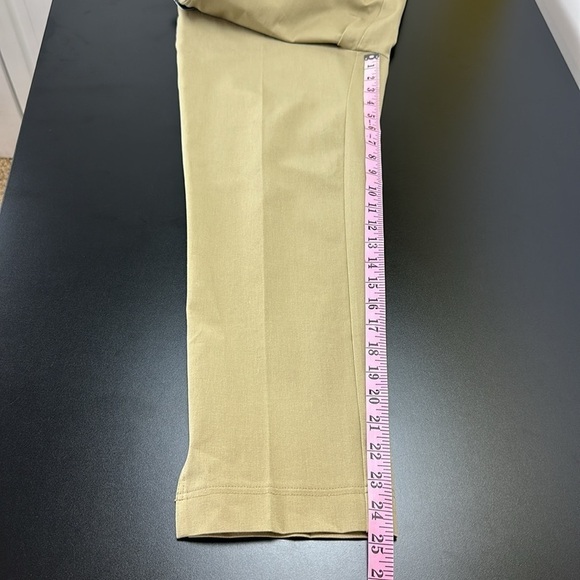 Lysse Olive Amber Crop Pants Pull On Pockets Stretch Twill Closet Staple Medium - Picture 13 of 16